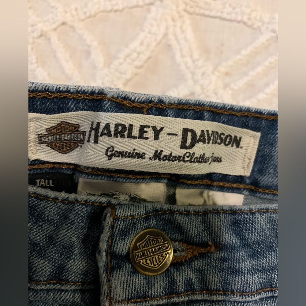 Harley-Davidson Light Blue Jean Shorts
